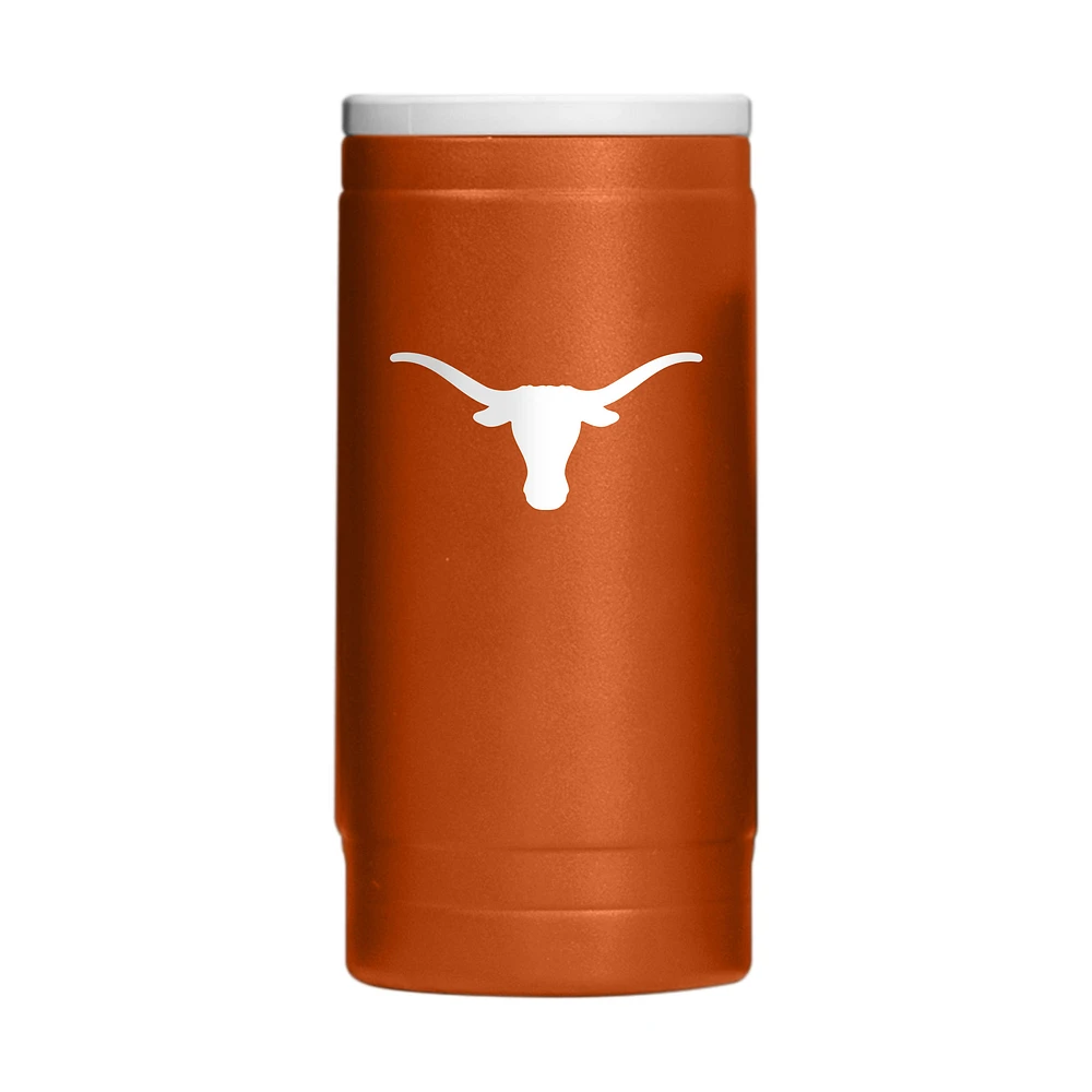 Texas Longhorns 12oz. Flipside Powdercoat Slim Can Cooler