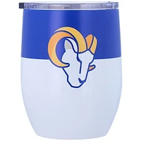 Los Angeles Rams 16oz. Colorblock Stainless Steel Curved Tumbler