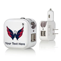 Washington Capitals Personalized 2-In-1 USB Charger