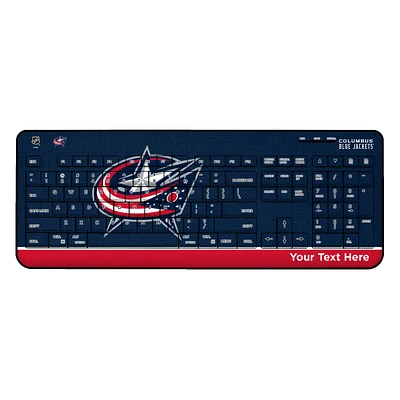 Columbus Blue Jackets Personalized Wireless Keyboard