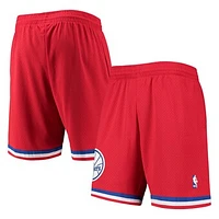 Men's Mitchell & Ness Red Philadelphia 76ers 2002-03 Hardwood Classics Swingman Shorts