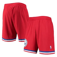 Men's Mitchell & Ness Red Philadelphia 76ers 2002-03 Hardwood Classics Swingman Shorts