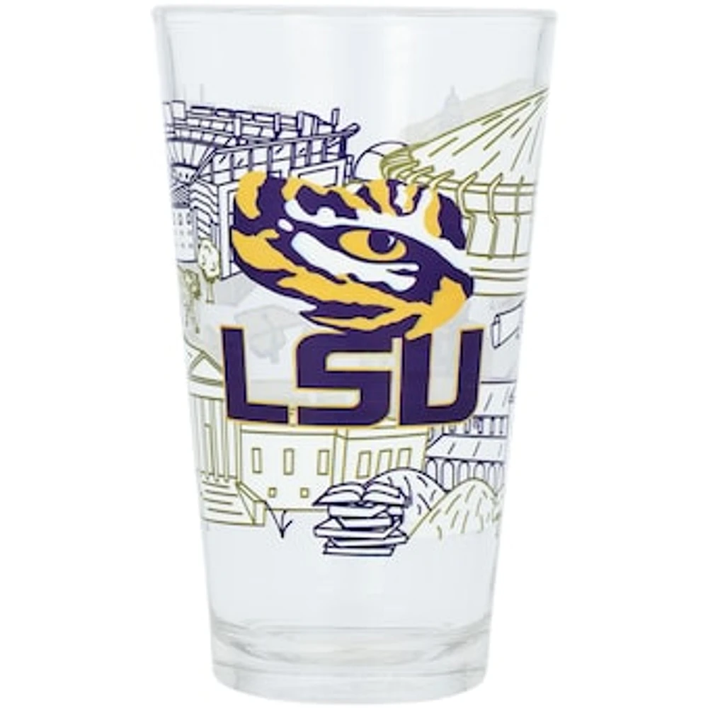 LSU Tigers 16oz. Campus Line Art Pint Glass