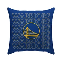 Golden State Warriors 18'' x 18'' Echo Wordmark Poly Span Décor Pillow