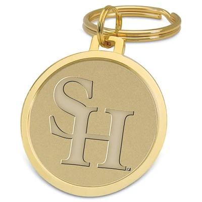 Gold Sam Houston State Bearkats Logo Split-Wire Key Ring