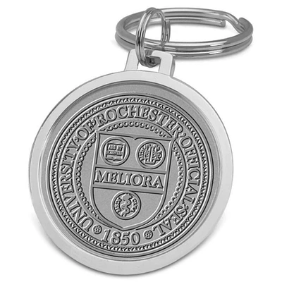 Silver Rochester Yellow Jackets Team Logo Split-Wire Key Ring