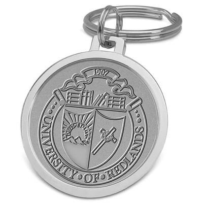 Silver University of Redlands Bulldogs Team Logo Split-Wire Key Ring