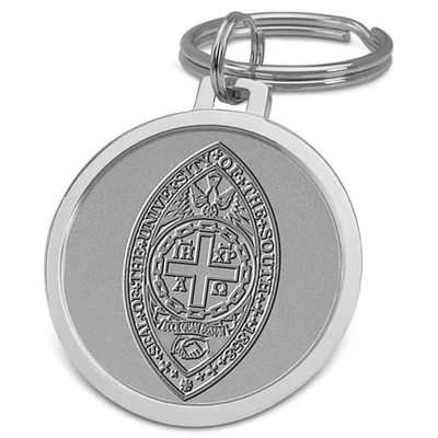 Silver University of the South Tigers Team Logo Split-Wire Key Ring