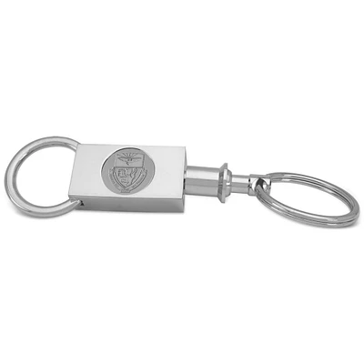 Silver Duquesne Dukes Team Logo Two-Section Key Ring