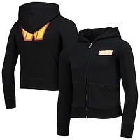 Girls Youth New Era Black Washington Commanders Full-Zip Hoodie