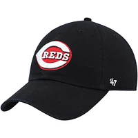 Men's '47 Black Cincinnati Reds Clean Up Adjustable Hat