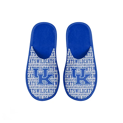 Youth FOCO Kentucky Wildcats Scuff Wordmark Slide Slippers