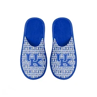 Youth FOCO Kentucky Wildcats Scuff Wordmark Slide Slippers