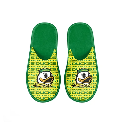 Youth FOCO Oregon Ducks Scuff Wordmark Slide Slippers