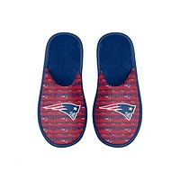 Youth FOCO New England Patriots Scuff Wordmark Slide Slippers