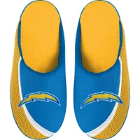 Youth FOCO Los Angeles Chargers Big Logo Color Edge Slippers