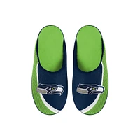 Youth FOCO Seattle Seahawks Big Logo Color Edge Slippers