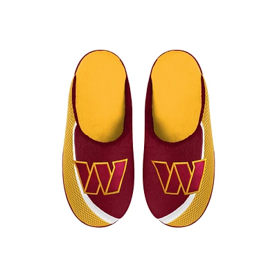 Youth FOCO Washington Commanders Big Logo Color Edge Slippers