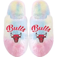 Youth FOCO Chicago Bulls Rainbow Script Slippers