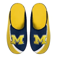 Men's FOCO Michigan Wolverines Big Logo Color Edge Slippers