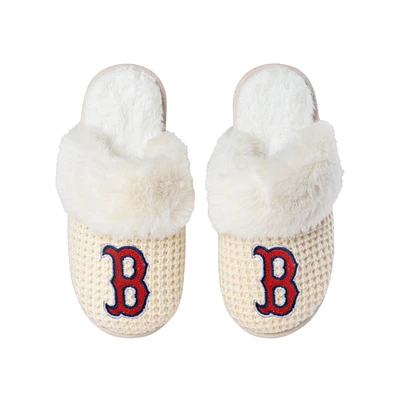 Women's FOCO Boston Red Sox Open Back Slippers