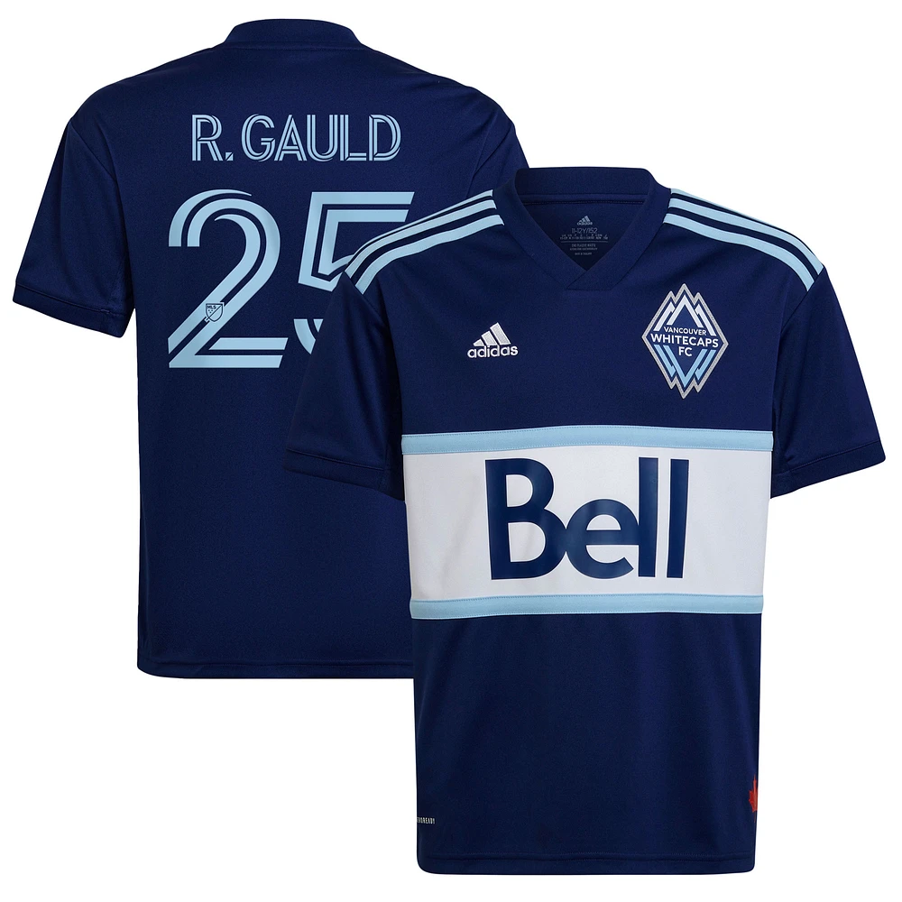 Youth adidas Ryan Gauld Navy Vancouver Whitecaps FC - 2022 The Hoop x This City Replica Player Jersey