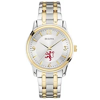 Bulova Silver Phillips Exeter Academy Big Red Classic Two-Tone Round Watch