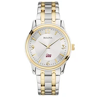 Bulova Silver Arkansas Little Rock Trojans Classic Two-Tone Round Watch