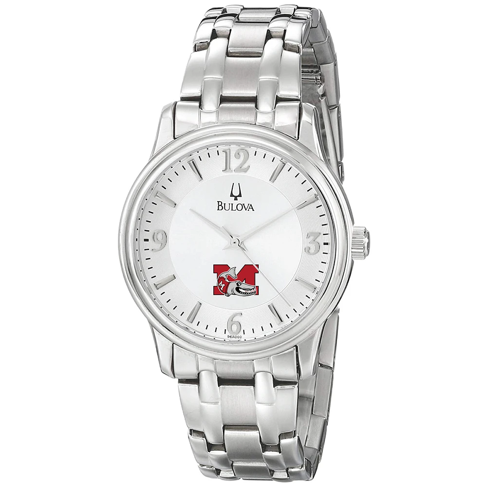 Men's Bulova Silver Muskingum Muskies