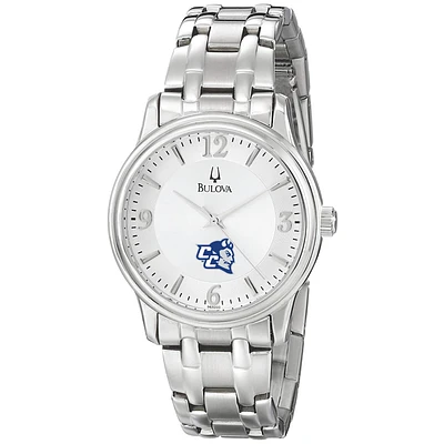 Men's Bulova  Silver Central Connecticut State Blue Devils