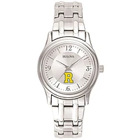 Women's Bulova Silver Rochester Yellow Jackets Stainless Steel Quartz Watch
