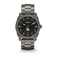 Fossil Marquette Golden Eagles Machine Smoke Stainless Steel Watch