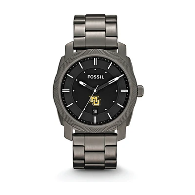 Fossil Marquette Golden Eagles Machine Smoke Stainless Steel Watch