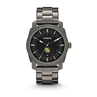 Fossil Marquette Golden Eagles Machine Smoke Stainless Steel Watch