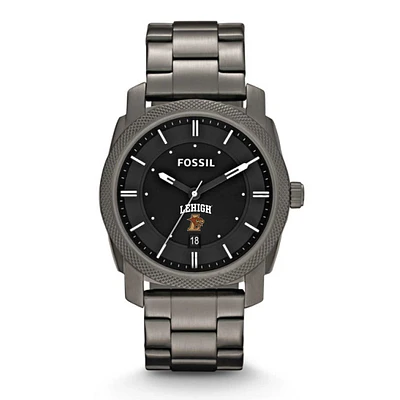 Fossil Lehigh Mountain Hawks Machine Smoke Stainless Steel Watch