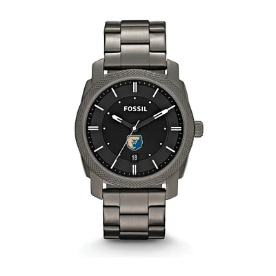 Fossil Morgan State Bears Machine Smoke Stainless Steel Watch