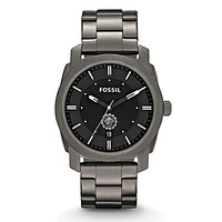 Fossil Robert Morris Colonials Machine Smoke Stainless Steel Watch