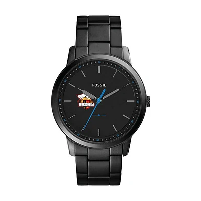 Fossil Black Seton Hill Griffins The Minimalist Slim Stainless Steel Watch