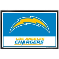 Los Angeles Chargers 35.75'' x 24.25'' Framed Leagues Logo Poster