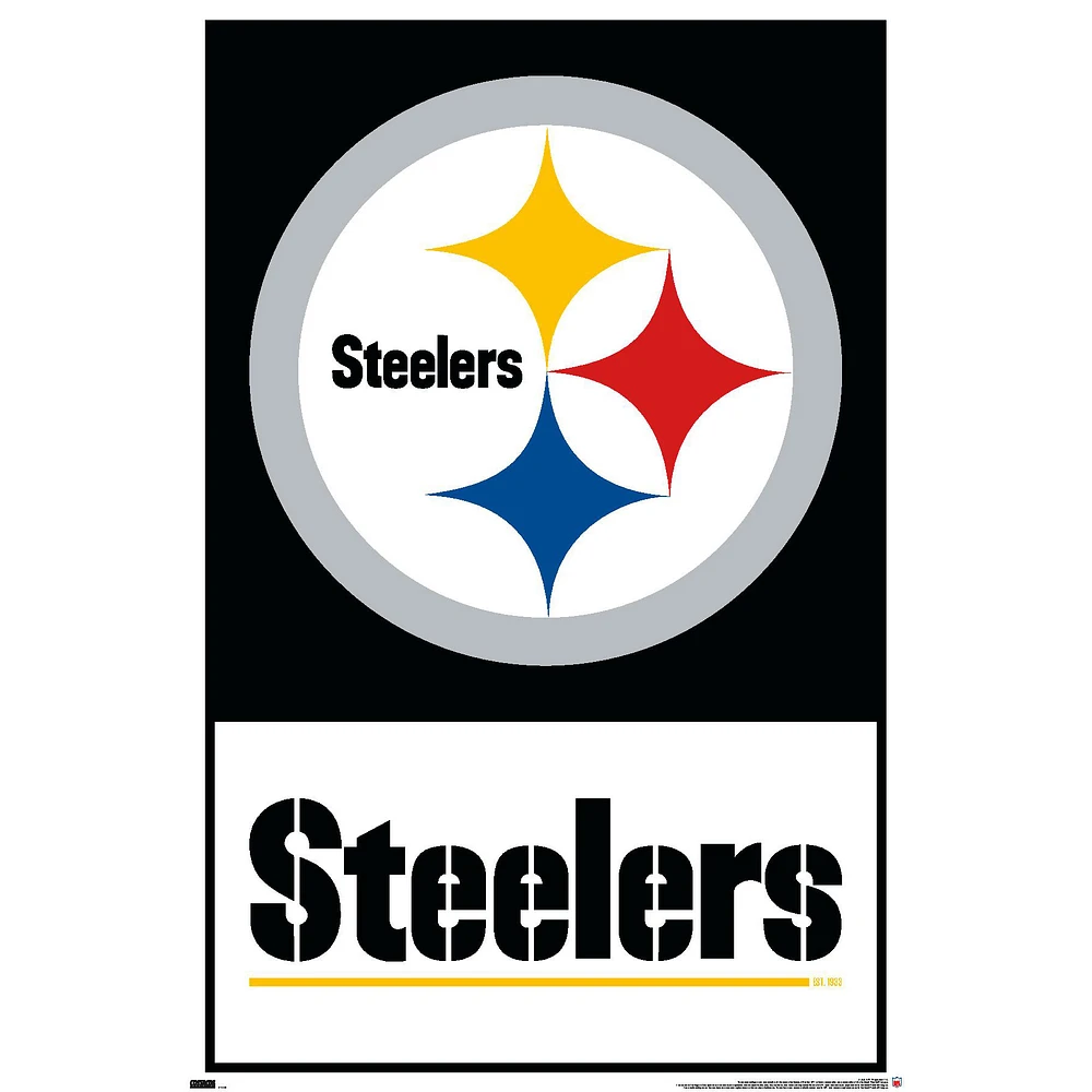 Pittsburgh Steelers 22.4'' x 34'' Leagues Logo Poster