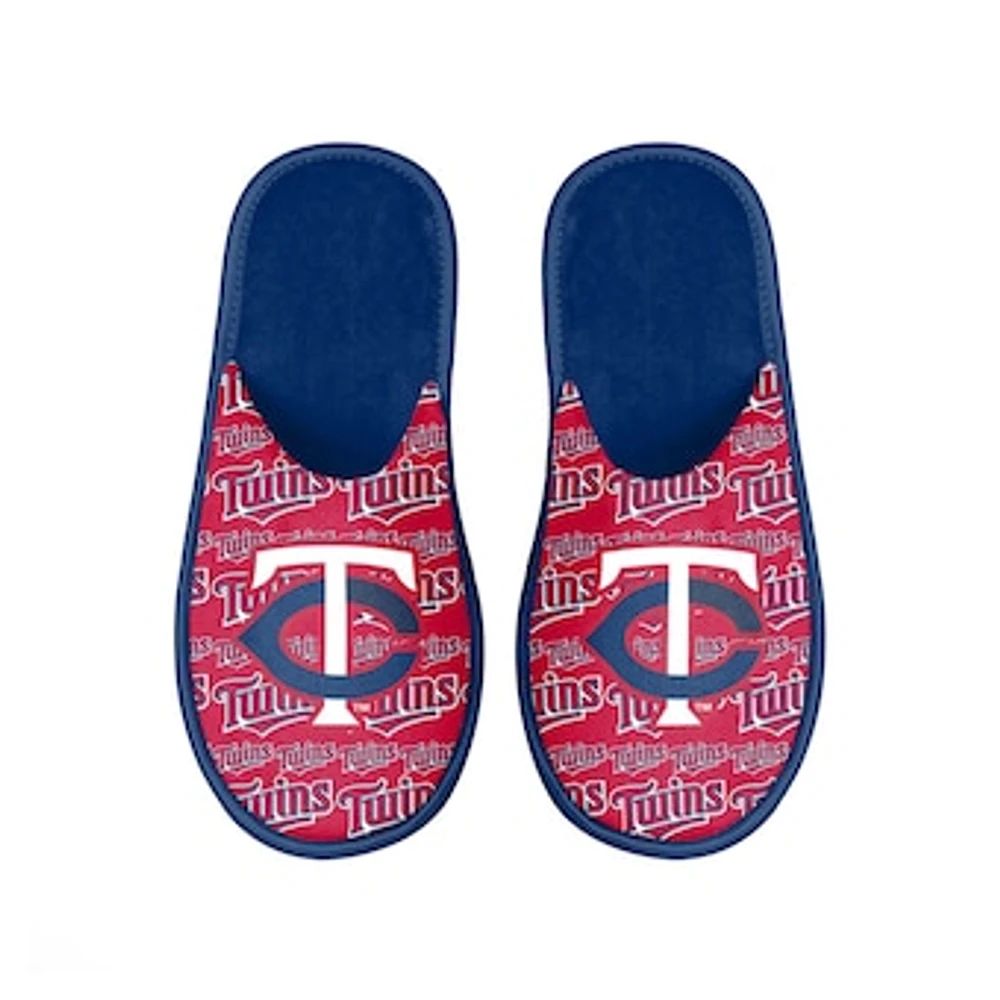 Men's FOCO Minnesota Twins Scuff Logo Slide Slippers