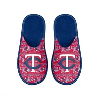 Men's FOCO Minnesota Twins Scuff Logo Slide Slippers