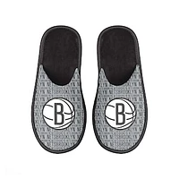 Men's FOCO Brooklyn Nets Scuff Logo Slide Slippers
