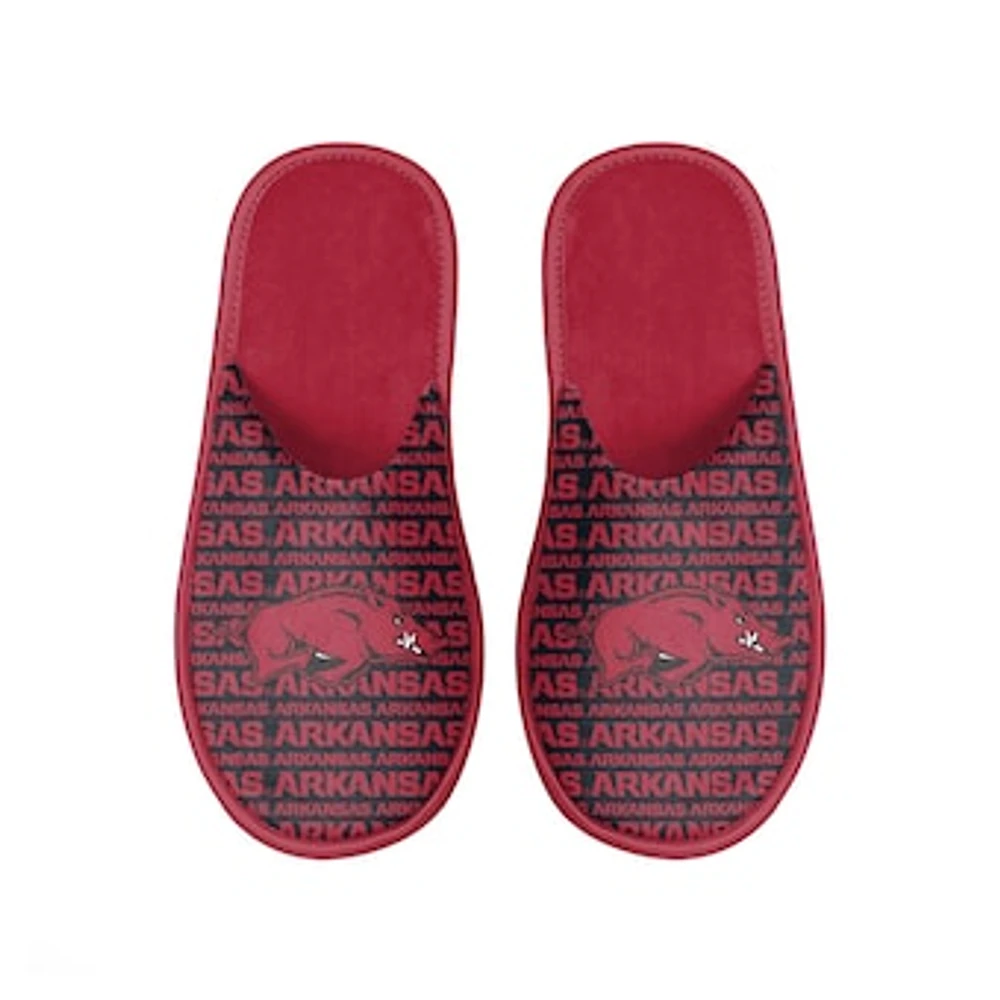 Men's FOCO Arkansas Razorbacks Scuff Logo Slide Slippers