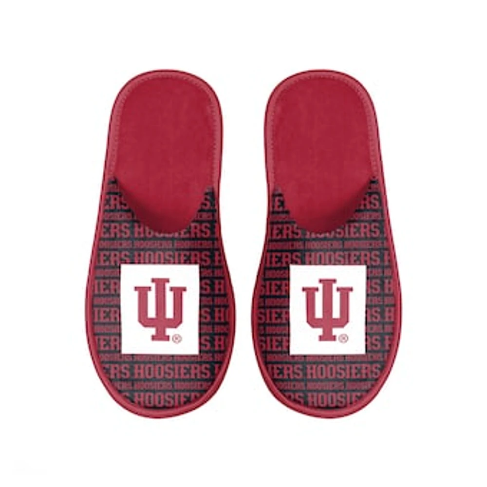 Men's FOCO Indiana Hoosiers Scuff Logo Slide Slippers