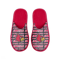 Men's FOCO Louisville Cardinals Scuff Logo Slide Slippers