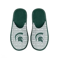 Men's FOCO Michigan State Spartans Scuff Logo Slide Slippers