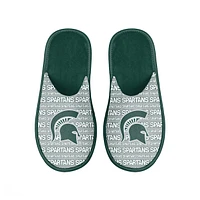 Men's FOCO Michigan State Spartans Scuff Logo Slide Slippers