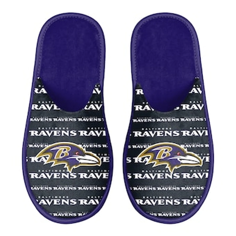 Men's FOCO Baltimore Ravens Scuff Logo Slide Slippers