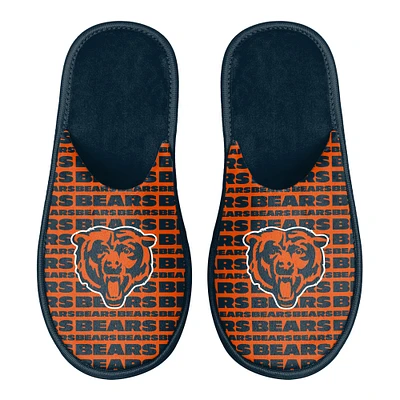 Men's FOCO Chicago Bears Scuff Logo Slide Slippers